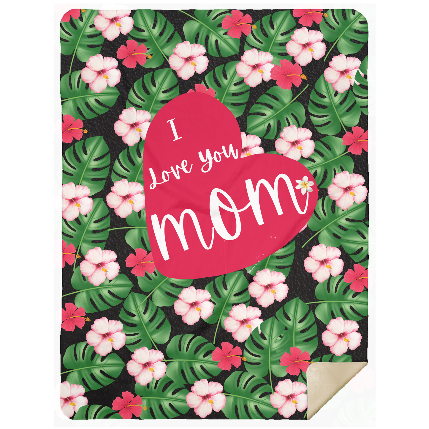 I Love You MOM l Premium Sherpa Blanket 60" x 80"