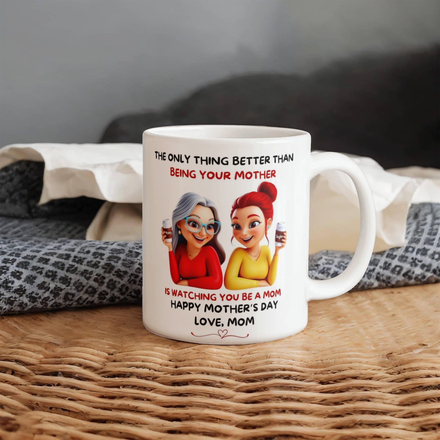 The Only Thing Better Than l Love Mom l White