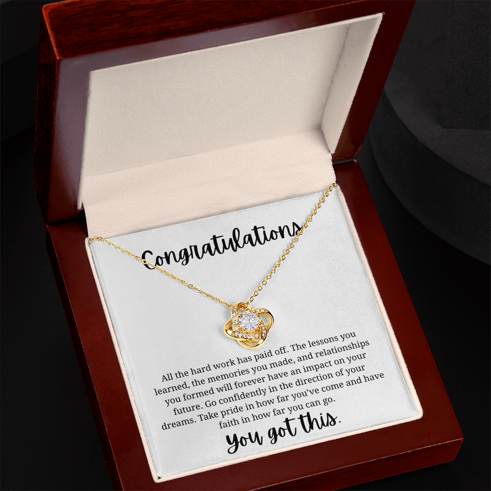 Graduation Gift l Love Knot Necklace